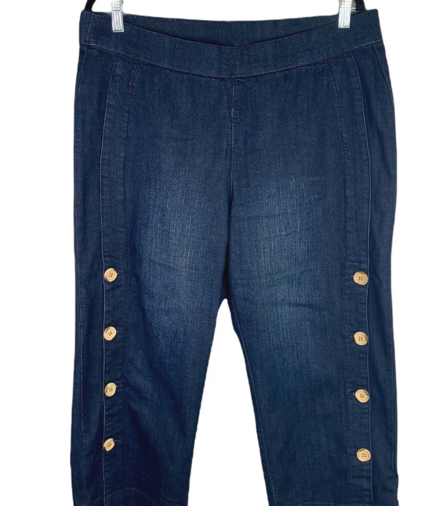 Soft Surroundings Denim Capri Pants - Picture 1 of 7
